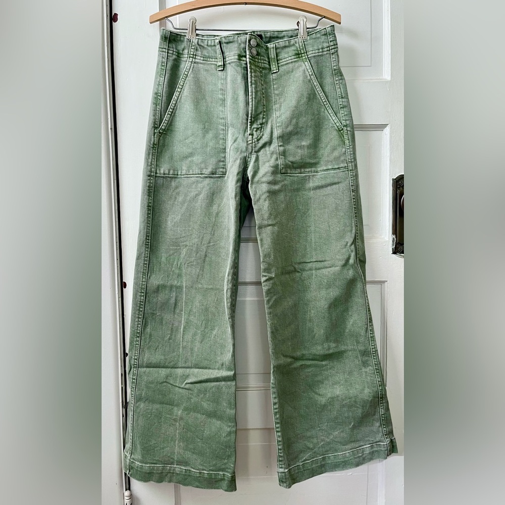 Gap High Rise Wide Leg Crop Jeans 8/29R
